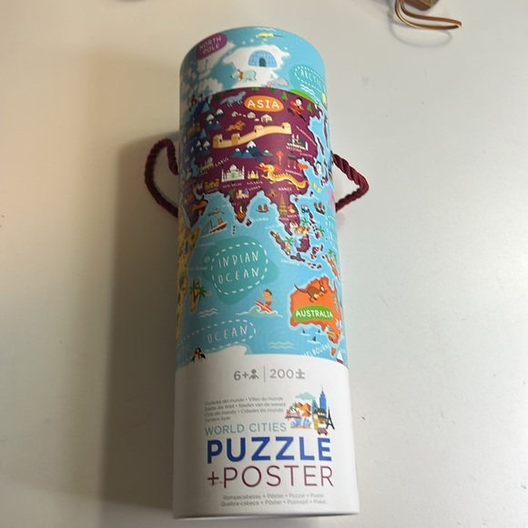 THREE PUZZLES WORLD CITIES PUZZLE, THE GOLDEN GIRLS PUZZLE, JOHN DEERE PUZZLE - Picture 10 of 13